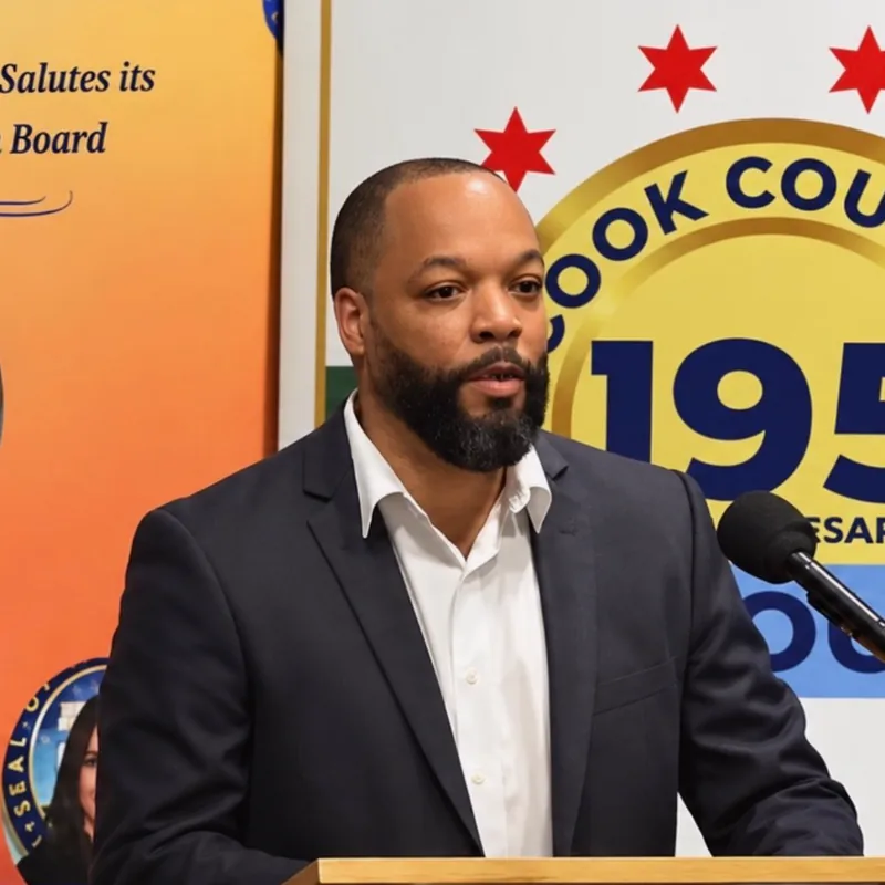 Anthony Cook speaking at a podium